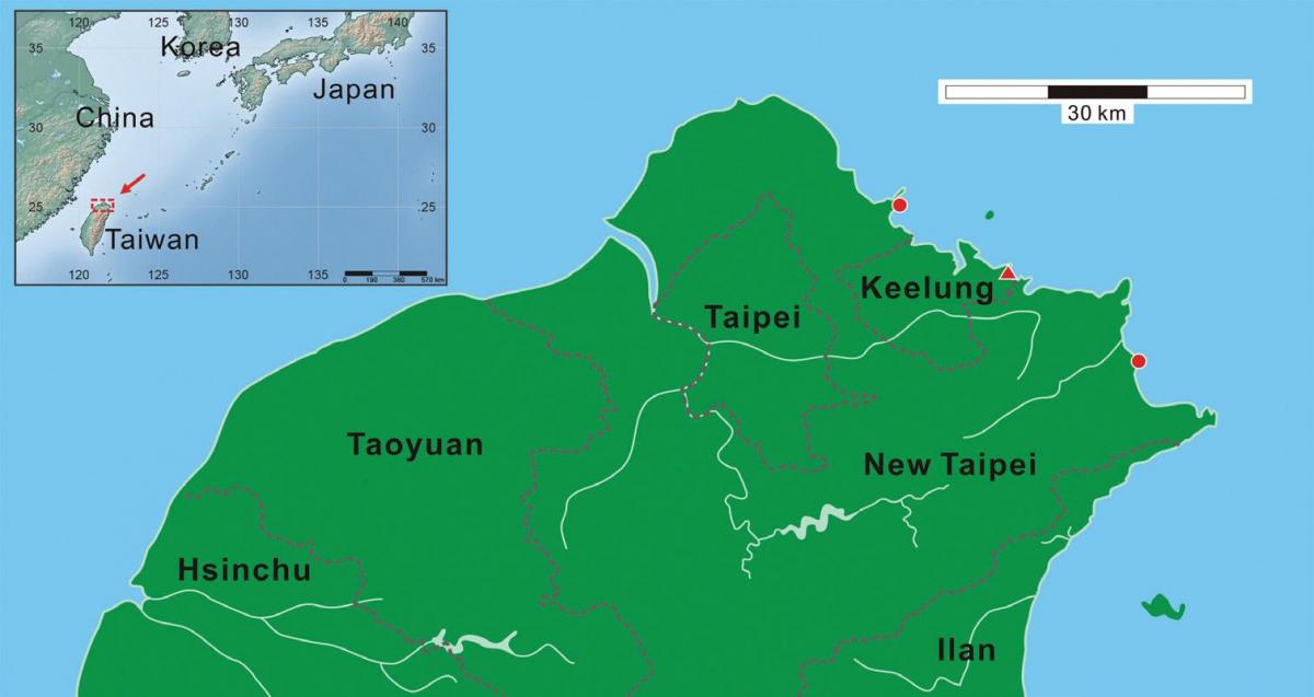põhja-Taiwan kaart