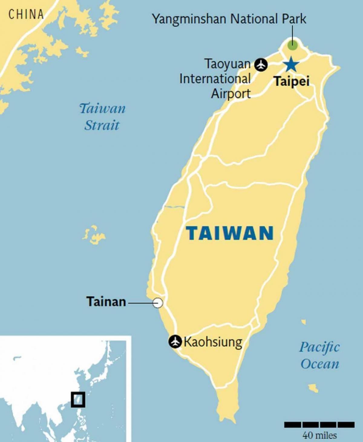 Taiwan tainan kaart