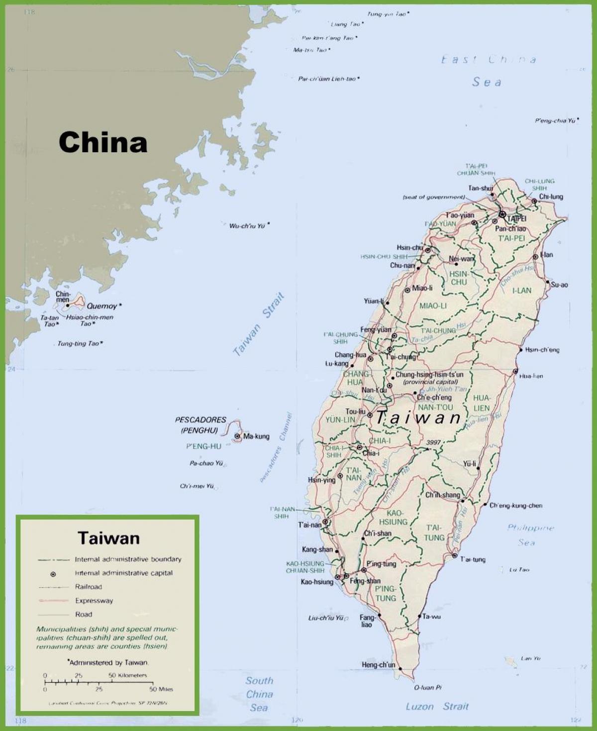 kaart, Taiwan