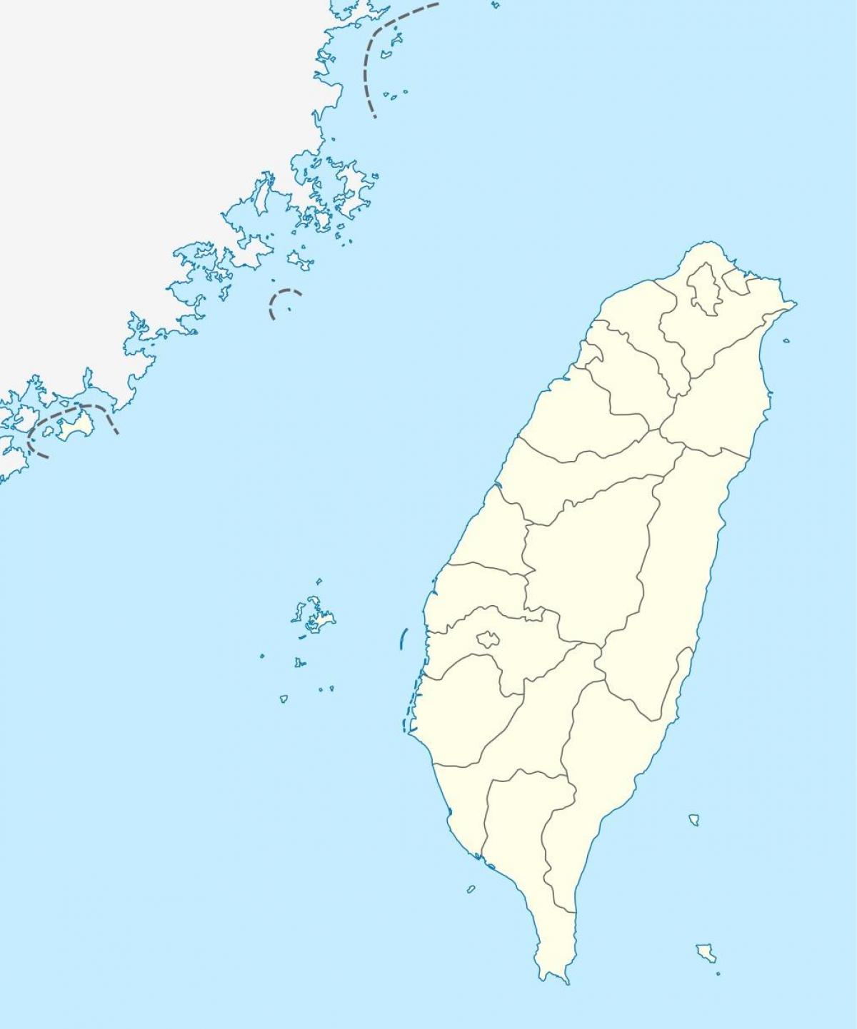 Kaart Taiwan vector