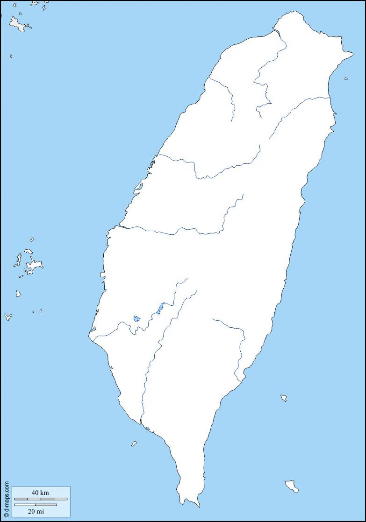 Kaart Taiwan ülevaade