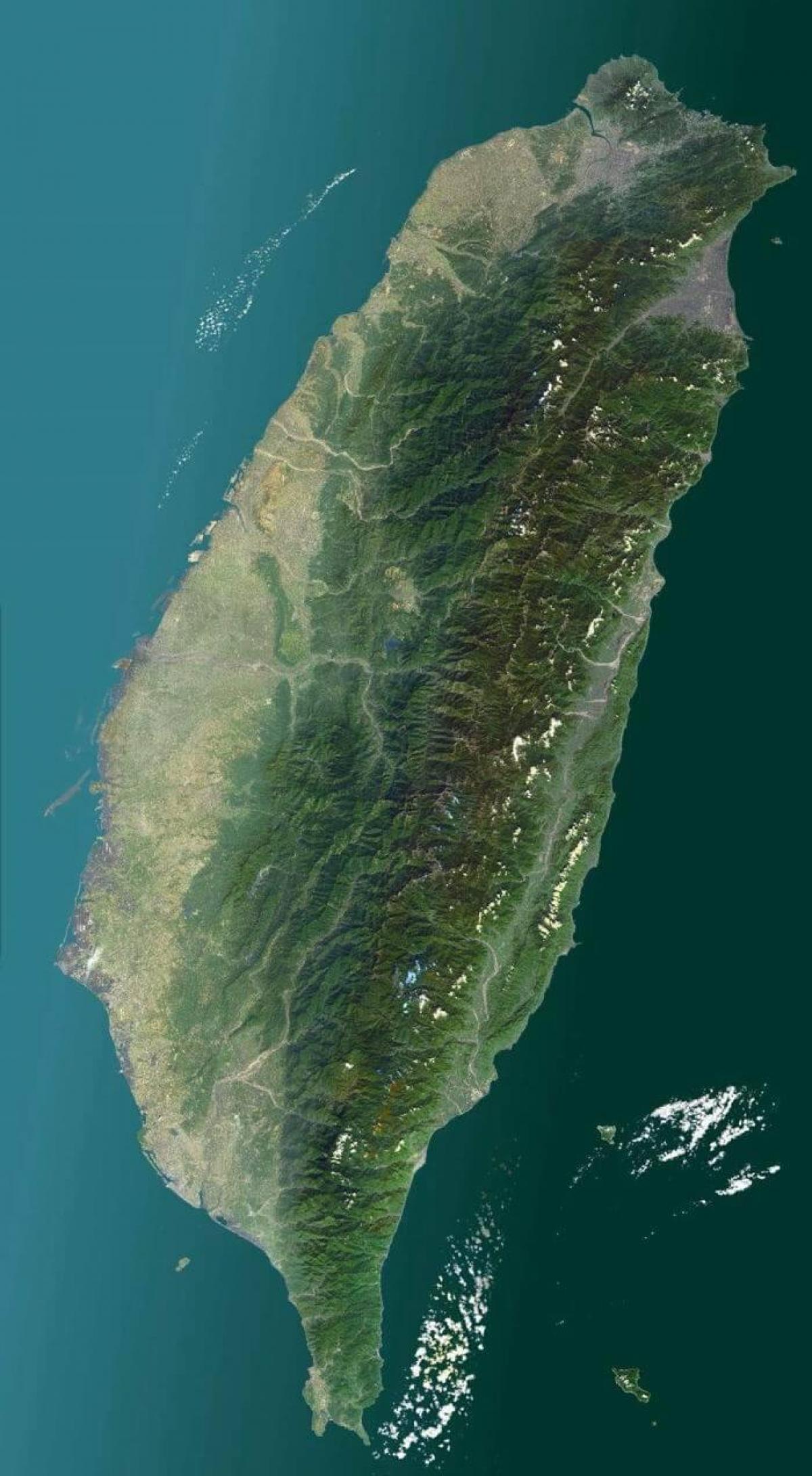 Kaart, satelliit-Taiwan