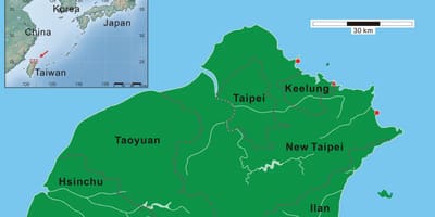 Põhja-Taiwan kaart