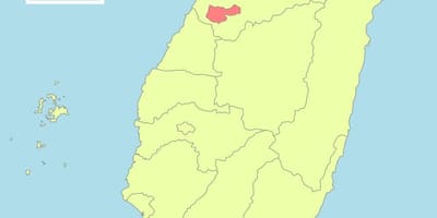 Kaart, taichung, Taiwan