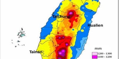 Kaart Taiwan kliima