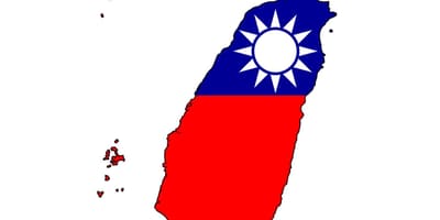 Kaart Taiwan lipp