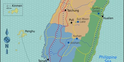 Kaart Taiwan sadamad
